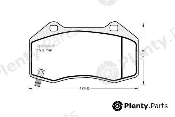 MGA 1144 — Brake Pad Set, disc brake