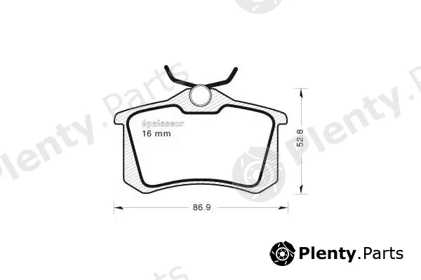 MGA 1007 — Brake Pad Set, disc brake