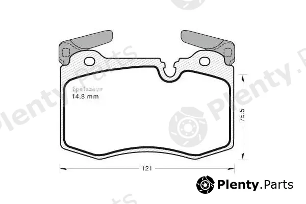 MGA 1004 — Brake Pad Set, disc brake