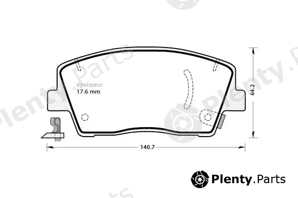 MGA 1339 — Brake Pad Set, disc brake