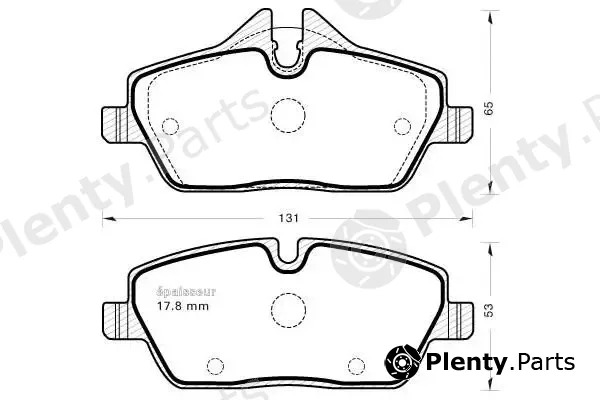 MGA 1078 — Brake Pad Set, disc brake