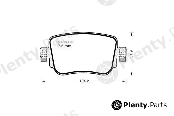 MGA 1157 — Brake Pad Set, disc brake