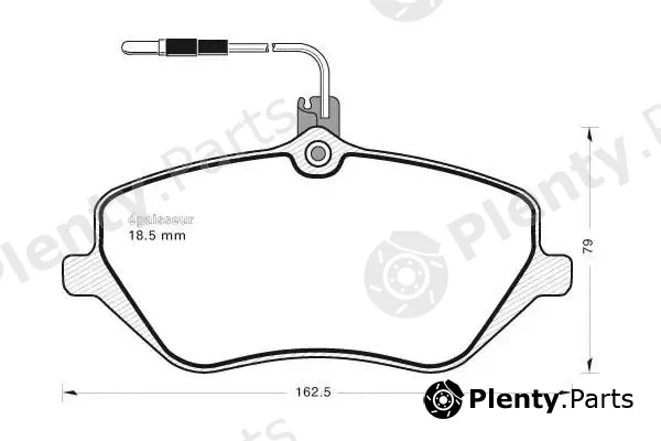 MGA 733 — Brake Pad Set, disc brake