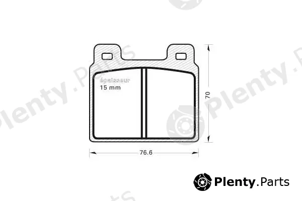 MGA 11 — Brake Pad Set, disc brake