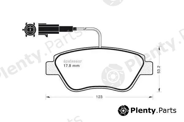 MGA 1042 — Brake Pad Set, disc brake