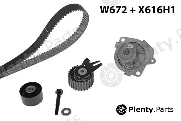 MGA 672K4 — Water Pump & Timing Belt Kit
