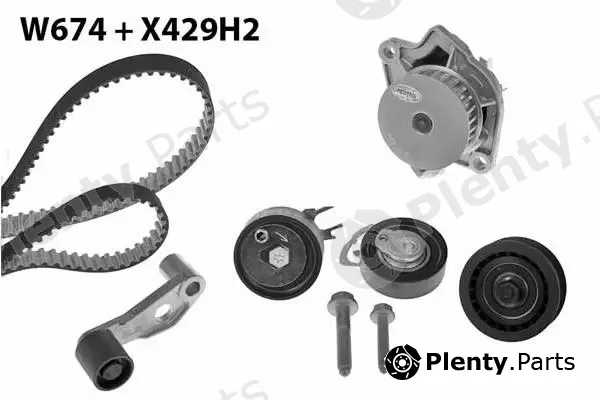 MGA 674K2 — Water Pump & Timing Belt Kit
