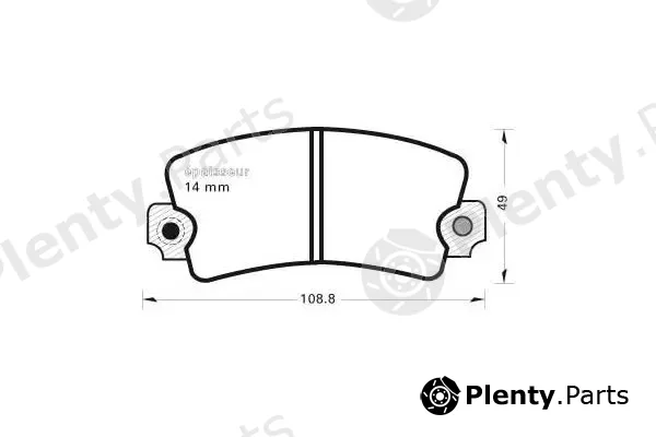 MGA 65 — Brake Pad Set, disc brake
