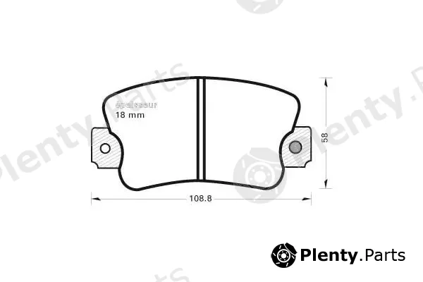 MGA 118 — Brake Pad Set, disc brake