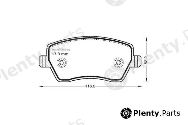 MGA 699 — Brake Pad Set, disc brake