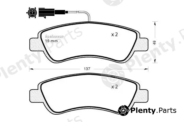 MGA 1176 — Brake Pad Set, disc brake