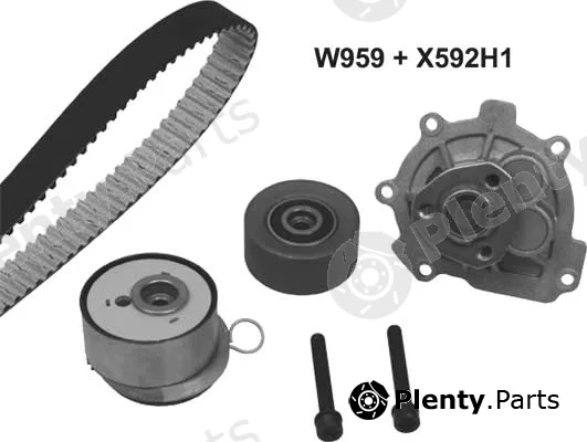 MGA 959K1 — Water Pump & Timing Belt Kit