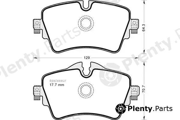 MGA 1185 — Brake Pad Set, disc brake