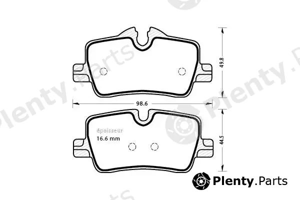 MGA 1323 — Brake Pad Set, disc brake