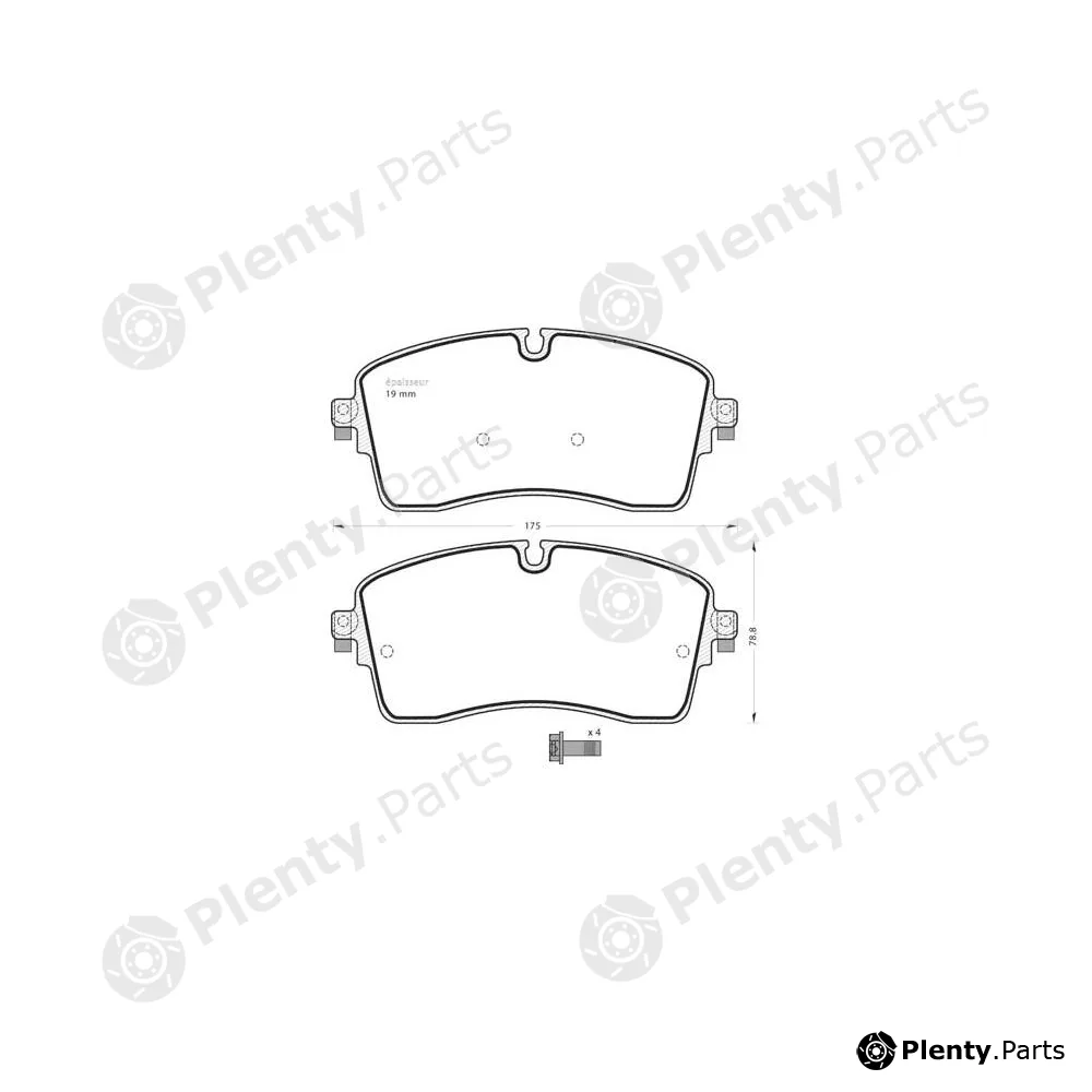 MGA 1409 — Brake Pad Set, disc brake