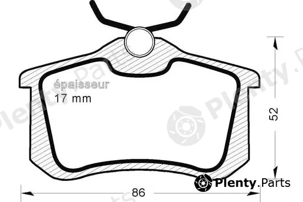 MGA 397 — Brake Pad Set, disc brake