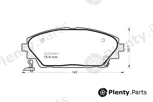 MGA 1168 — Brake Pad Set, disc brake