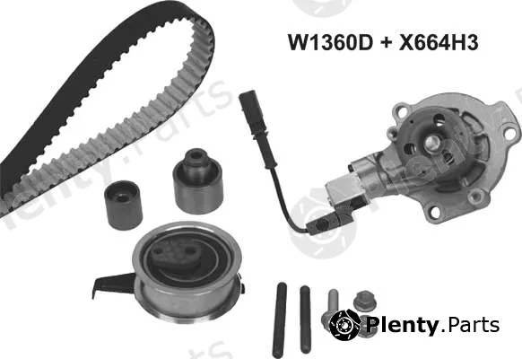 MGA 1360DK2 — Water Pump & Timing Belt Kit