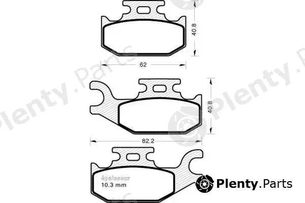 MGA 1150 — Brake Pad Set, disc brake