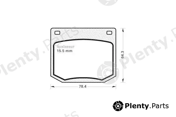 MGA 39 — Brake Pad Set, disc brake