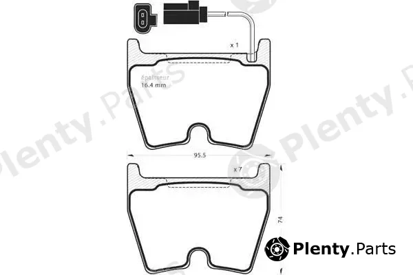 MGA 1370 — Brake Pad Set, disc brake