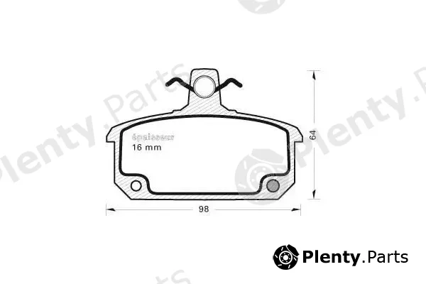 MGA 122 — Brake Pad Set, disc brake
