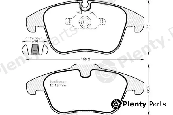MGA 1008 — Brake Pad Set, disc brake