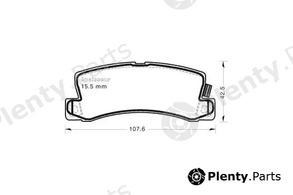 MGA 436 — Brake Pad Set, disc brake