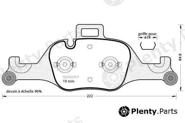 MGA 1291 — Brake Pad Set, disc brake
