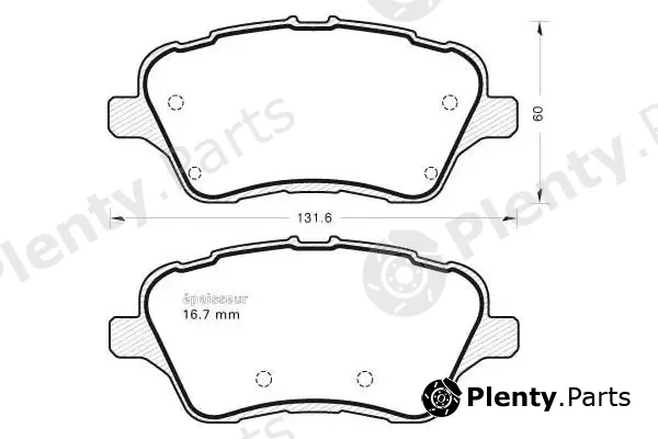 MGA 1120 — Brake Pad Set, disc brake