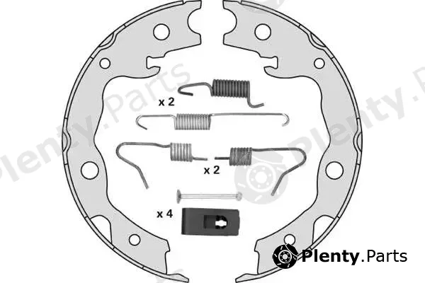 MGA M890R — Brake Shoe Set, parking brake