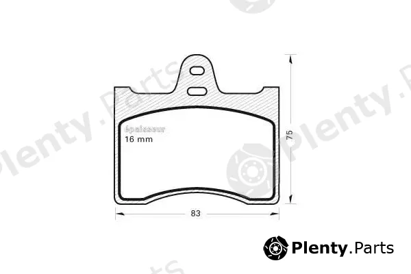 MGA 07 — Brake Pad Set, disc brake