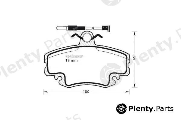 MGA 325 — Brake Pad Set, disc brake