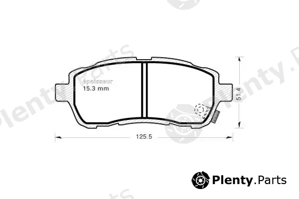 MGA 1049 — Brake Pad Set, disc brake
