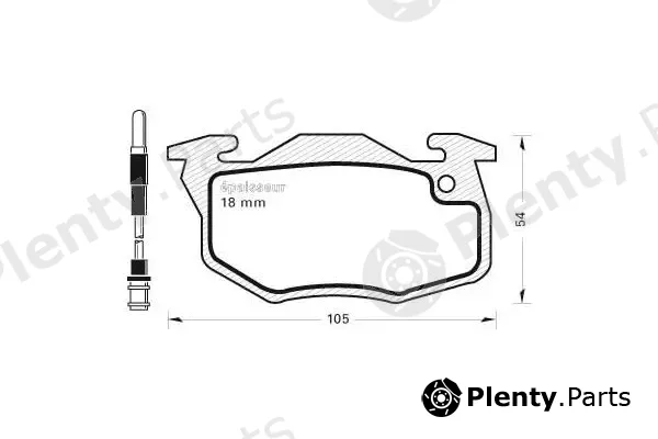 MGA 194 — Brake Pad Set, disc brake