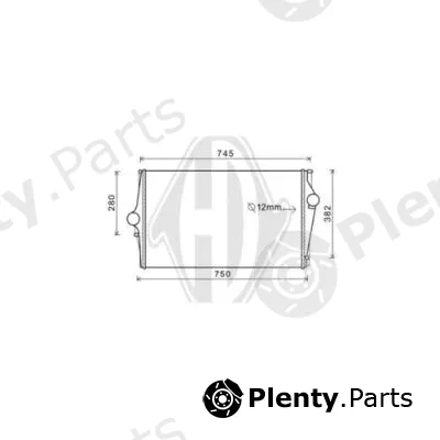Diederichs DCA1021 — Charge Air Cooler DIEDERICHS Climate
