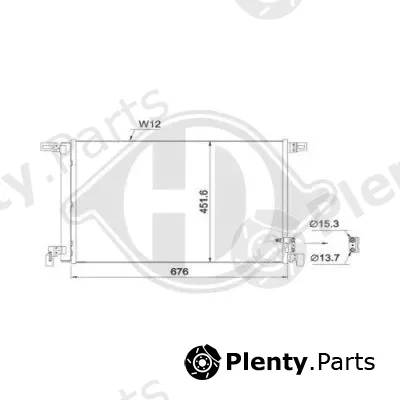 Diederichs DCC1996 — Condenser, air conditioning DIEDERICHS Climate