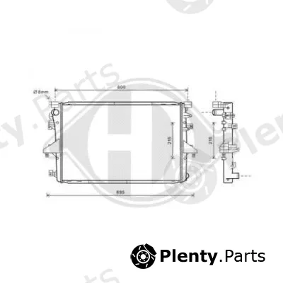 Diederichs DCM3466 — Radiator, engine cooling DIEDERICHS Climate