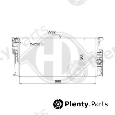 Diederichs DCM1597 — Radiator, engine cooling DIEDERICHS Climate