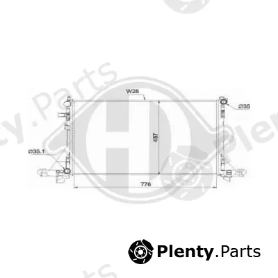 Diederichs DCM2967 — Radiator, engine cooling DIEDERICHS Climate