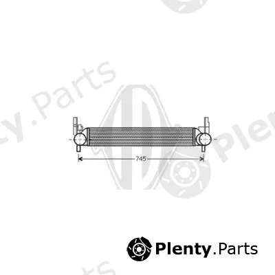 Diederichs DCA1020 — Charge Air Cooler DIEDERICHS Climate