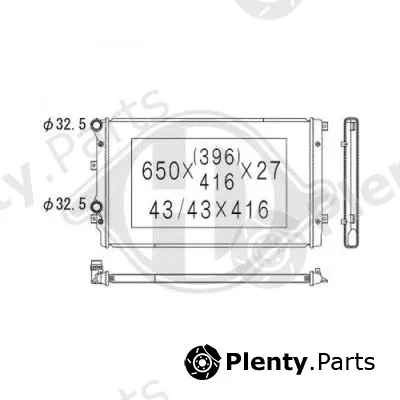 Diederichs DCM3441 — Radiator, engine cooling DIEDERICHS Climate
