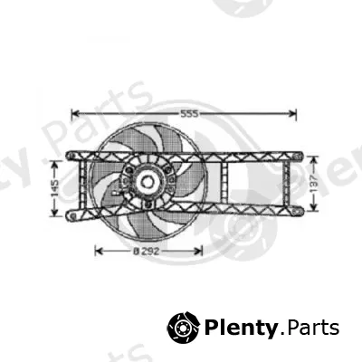 Diederichs 3434001 — Fan, engine cooling