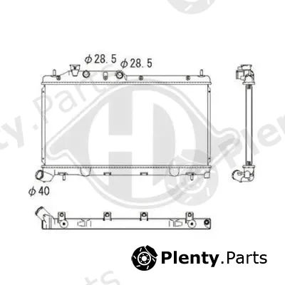 Diederichs DCM3053 — Radiator, engine cooling DIEDERICHS Climate