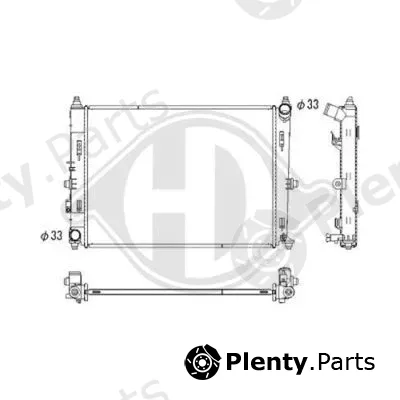 Diederichs DCM3917 — Radiator, engine cooling DIEDERICHS Climate