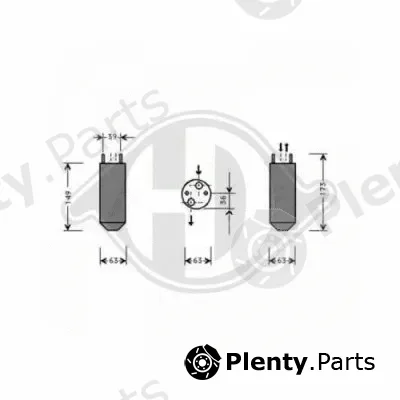 Diederichs 8695001 — Dryer, air conditioning