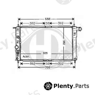Diederichs 8692006 — Radiator, engine cooling
