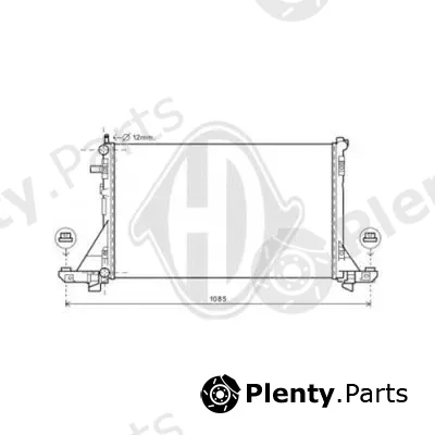 Diederichs DCM2968 — Radiator, engine cooling DIEDERICHS Climate
