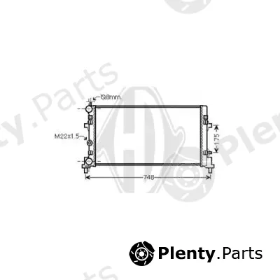 Diederichs DCM3913 — Radiator, engine cooling DIEDERICHS Climate