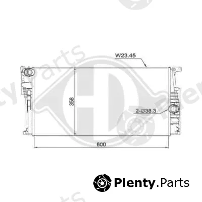 Diederichs DCM1604 — Radiator, engine cooling DIEDERICHS Climate